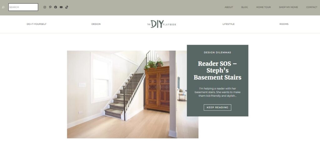 DIY Playbook homepage